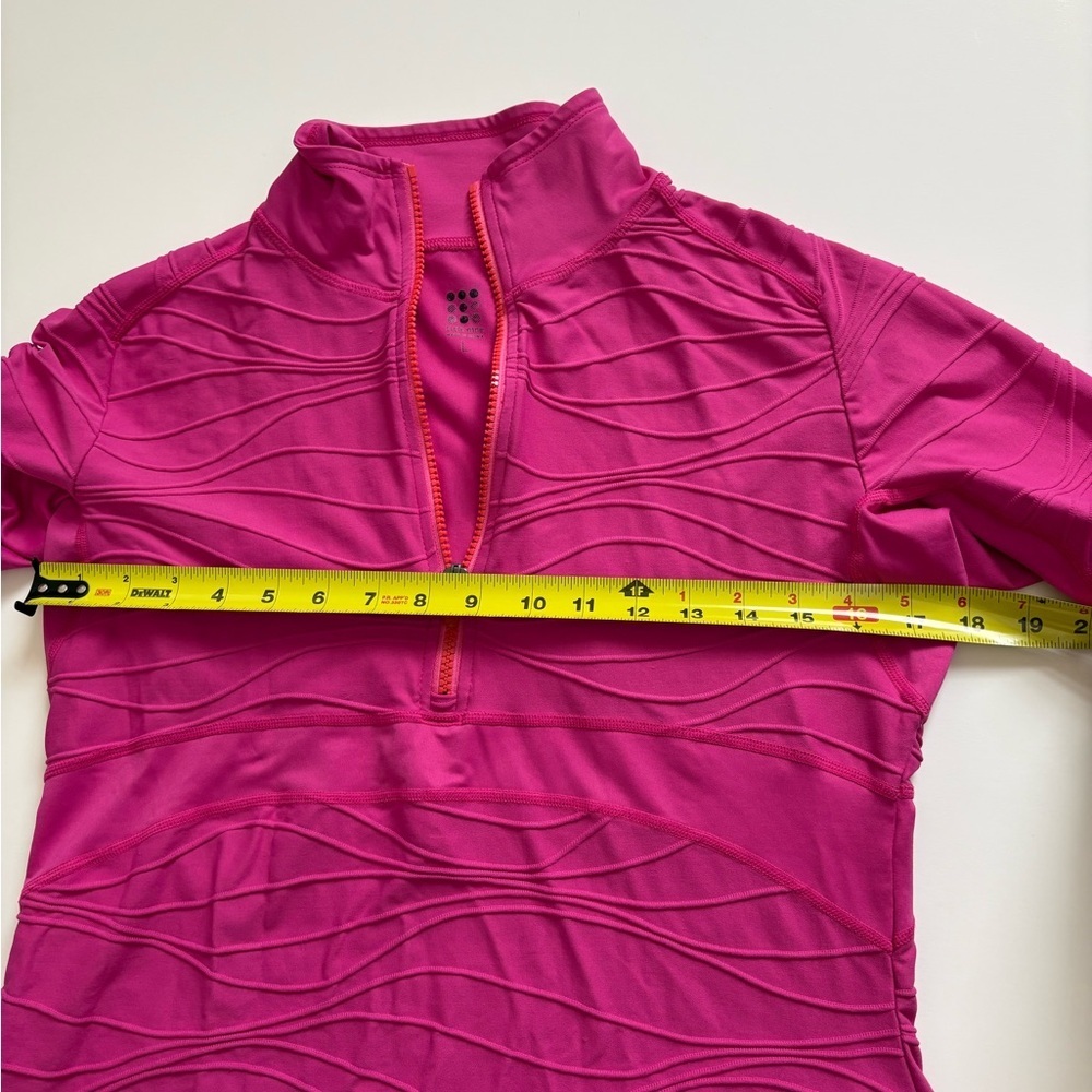 Title Nine 1/4 Zip Pullover Long Sleeve Dark Pink Size Large - Picture 7 of 8
